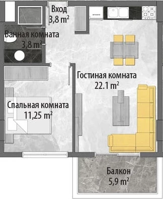 Блок А - 1+1
