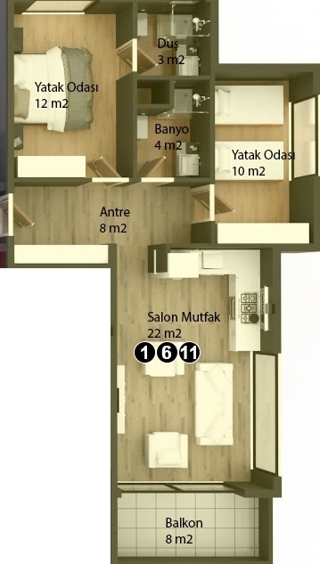 Блок А - 2+1
