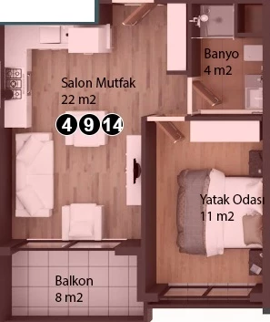 Блок А - 1+1