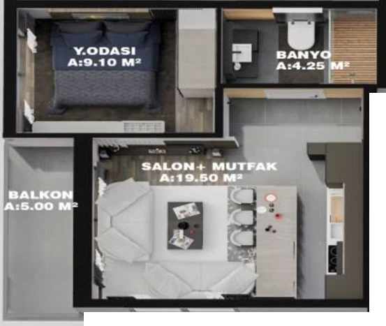 Блок А - 1+1
