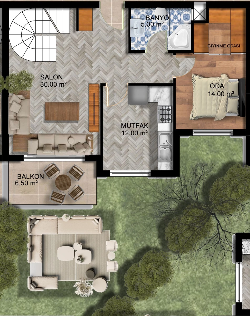 Блок C - 3+1 loft